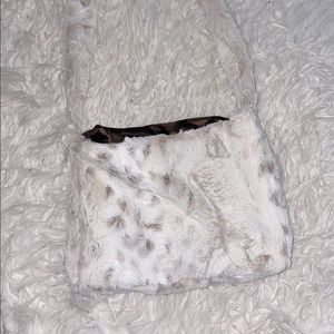 mini fur tote bag